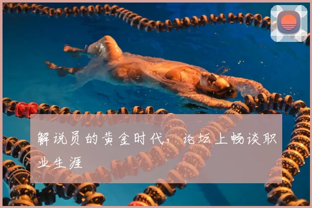 解说员的黄金时代,论坛上畅谈职业生涯